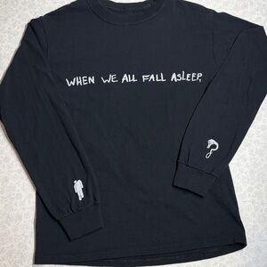 Billie Eilish Official Tour Merch Long Sleeve Shirt “Where Do We Go?” Black S